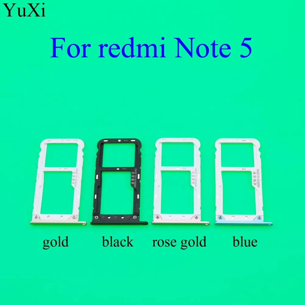 YuXi держатель sim-карты лоток Слот для карт Xiaomi Redmi Note 5 Note 5A запасные части
