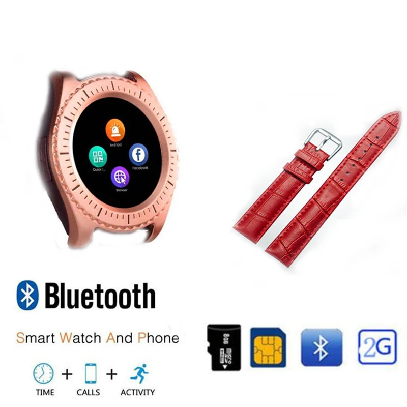 

Smart Watch Z3 Men Bluetooth Sport Watches Women Ladies Leather Smartwatch with Camera Sim TF Card Slot Android Phone PK Y1 V8