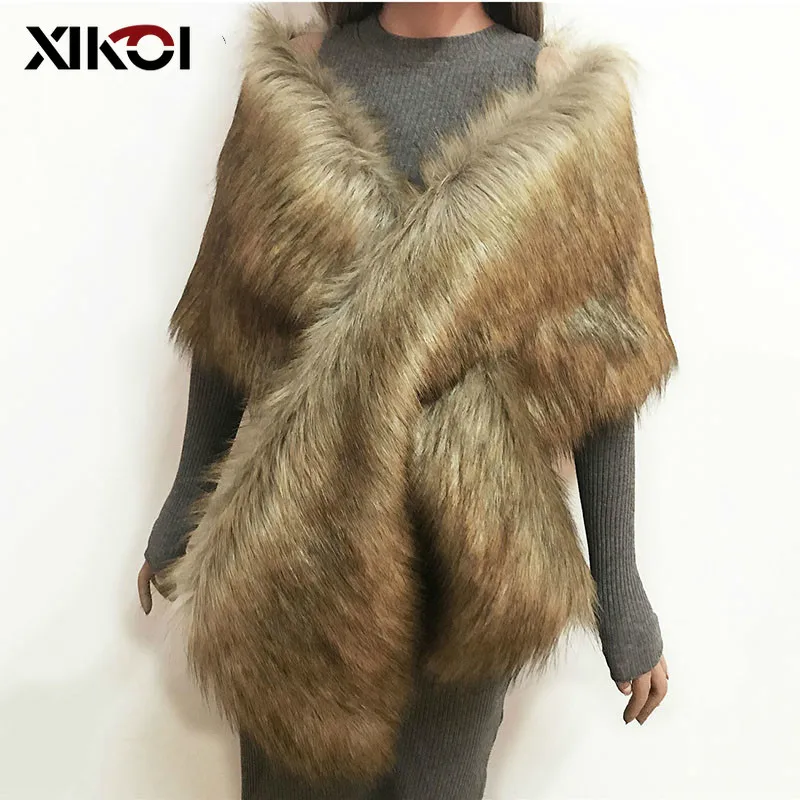 Женские плащи и пончо из искусственного меха накидка свободного размера женский