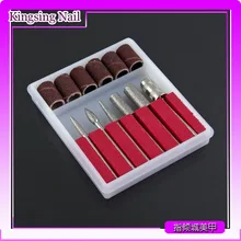 Маникюр sha quan Шлифовальная головка 6 штук в упаковке карбида кремния карта Шлифовальная головка костюм