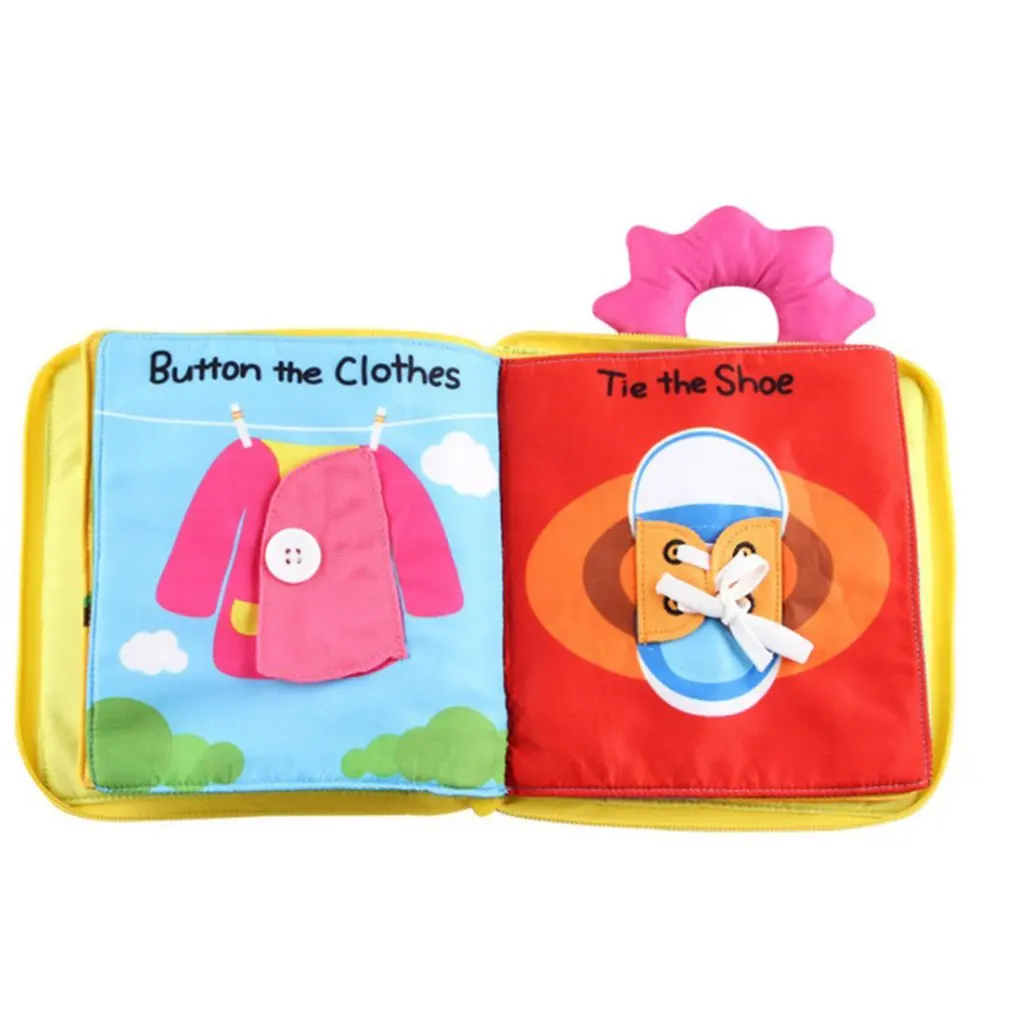 

Baby Cloth Book Newborn Baby Baby Soft Book Baby Tear not Bad Early Education Puzzle Book Touch and Feeling Active Baby Toy