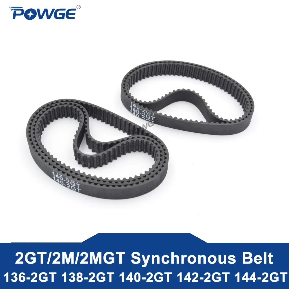 1/5/10pcs 2GT 2M GT2 Distributieriem Pitch Lengte 138/140/142/144/146