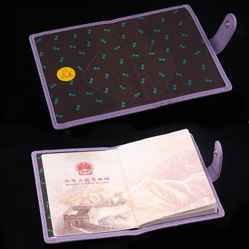 Обложка для паспорта женская мягкая однотонная документов путешествий