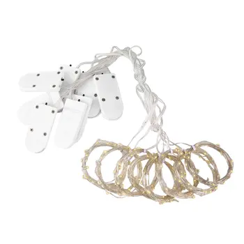 

1.2/2m Copper LED Night Lights RGB Bedside Table Home Decor Fairy String Light Battery Powered Garland Lamp For Wedding Party