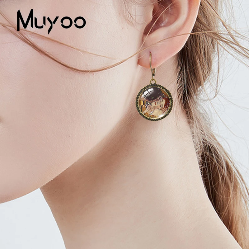 Boucles D'oreilles à Clou La Joconde (Mona Lisa), Jolies, Occasion