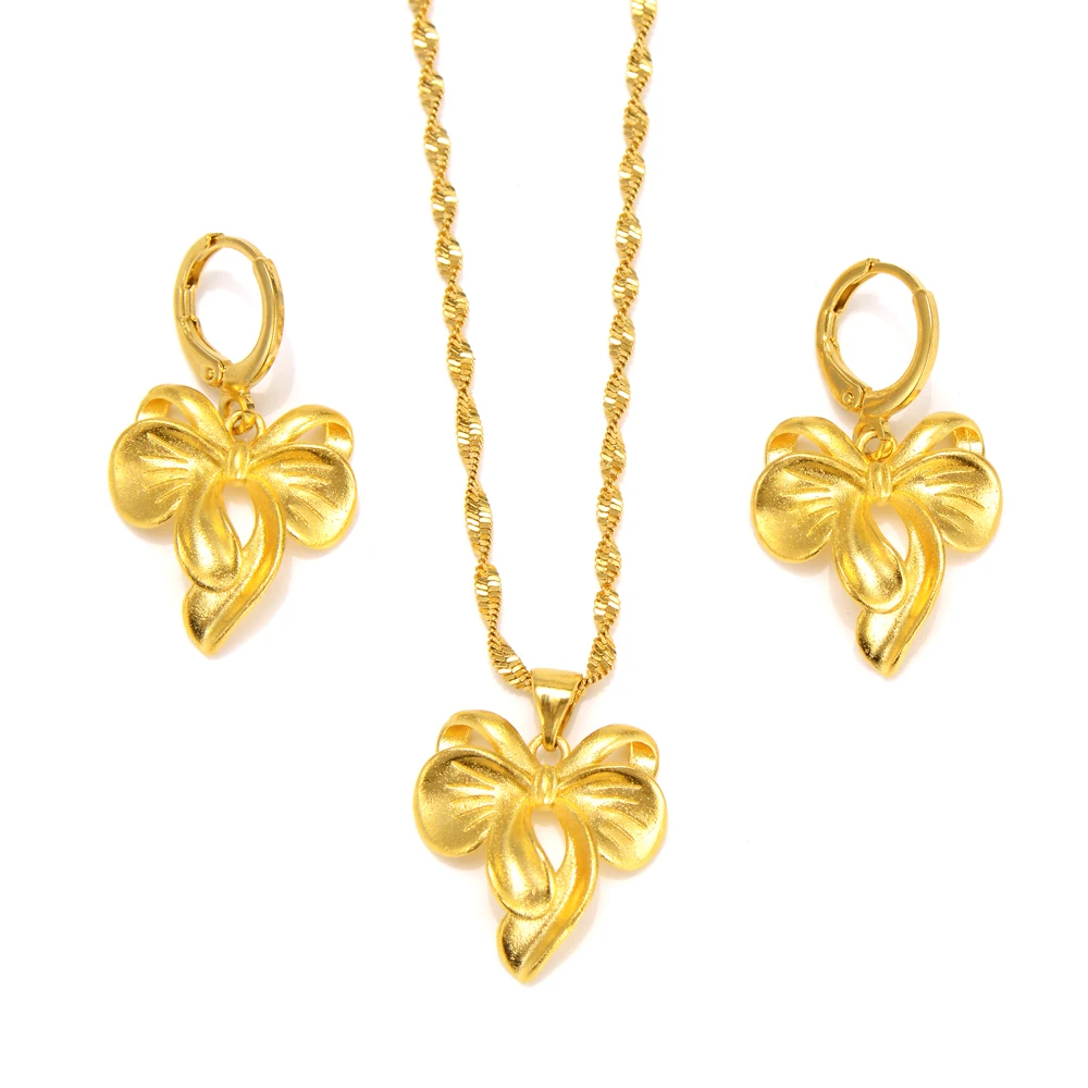 Bangrui Gold Color Bowknot Pendant 