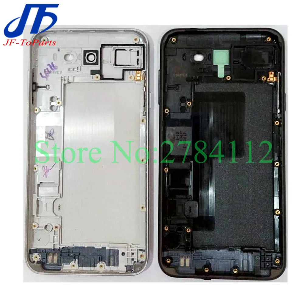 j327 singly silver 10Pcs middle frame bezel Back Battery Cover Housing Door For Samsung Galaxy j327 / j727 Rear replacement parts - Цвет: j327 singly silver