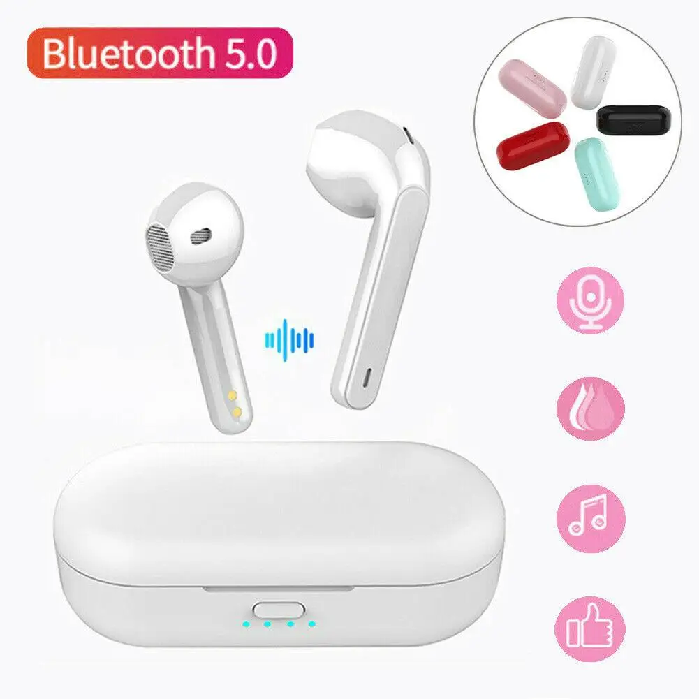 Bluetooth Wireless Headset HiFi Bass Earphones TWS Sport Earbuds for iPhone Android Samsung Note 10 9 8 LG Motorola E G