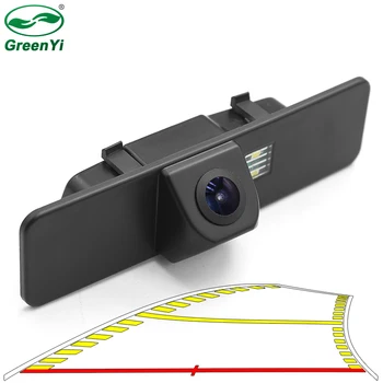 

HD 4089T Vehicle Dynamic Trajectory Parking Line Car Rear View Reverse Backup Camera For Subaru Legacy 07-12 License Plate Light