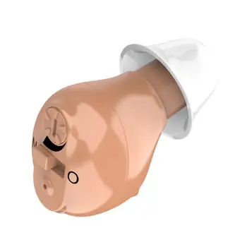 

Hearing Aid Mini Invisible Sound Amplifier Skin Tone Single Ear Universal Use