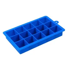 15 отверстий силиконовый ледяной куб плесень лоток с квадратной крышкой DIY Желе чайник кухонный инструмент