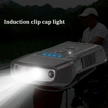 

LED Cap Clip Light COB head light lamp Adjustable Waterproof Flashlight for Outdoor Hiking Camping Cycling Fishing