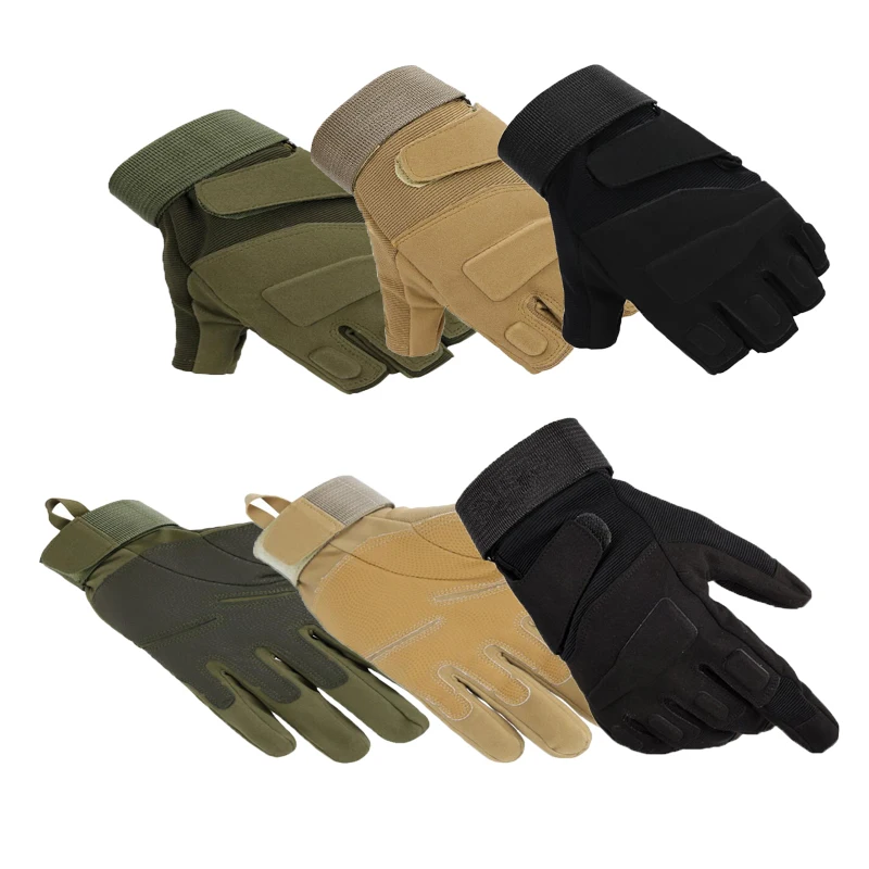 Men's Tactical Gloves Outdoor Adventure Mountaineering Anti-Slip Half Or All Full Finger Sports Riding Cycling Gloves