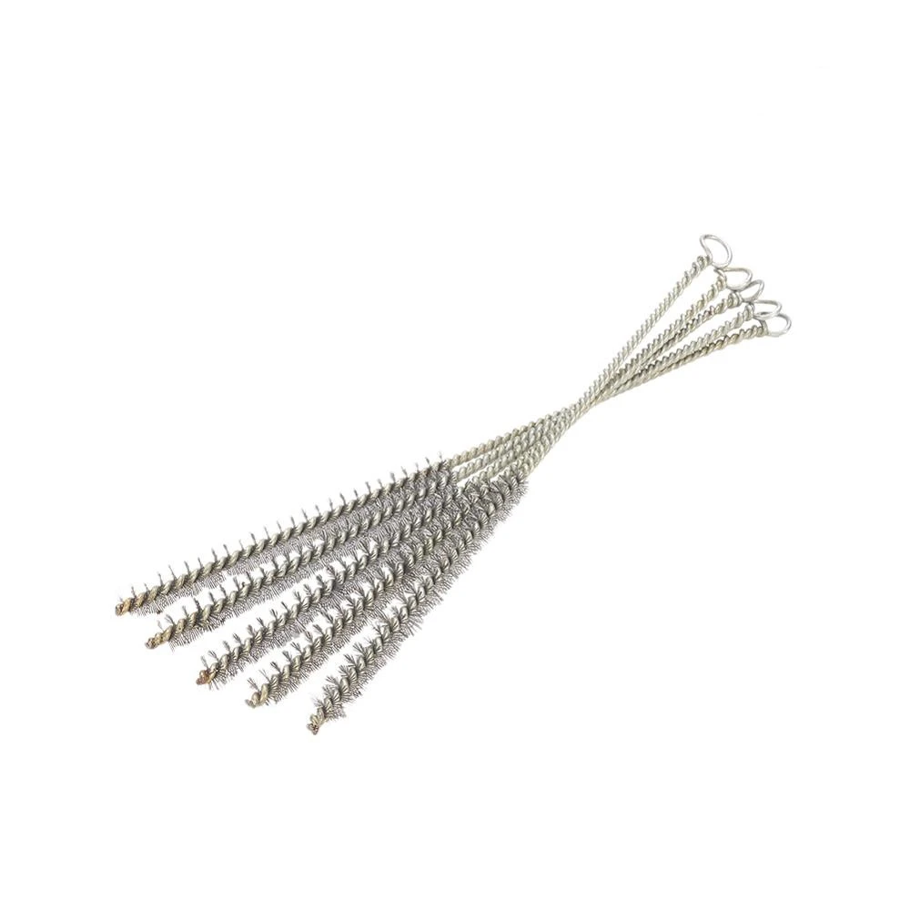 2 3 5pcs 1 2cm Diameter Wire Tube Brush 0 3mm Steel Wire Thickness Cleaning Brush 30cm Total Length Metal Handle Hand Tool Brush Aliexpress