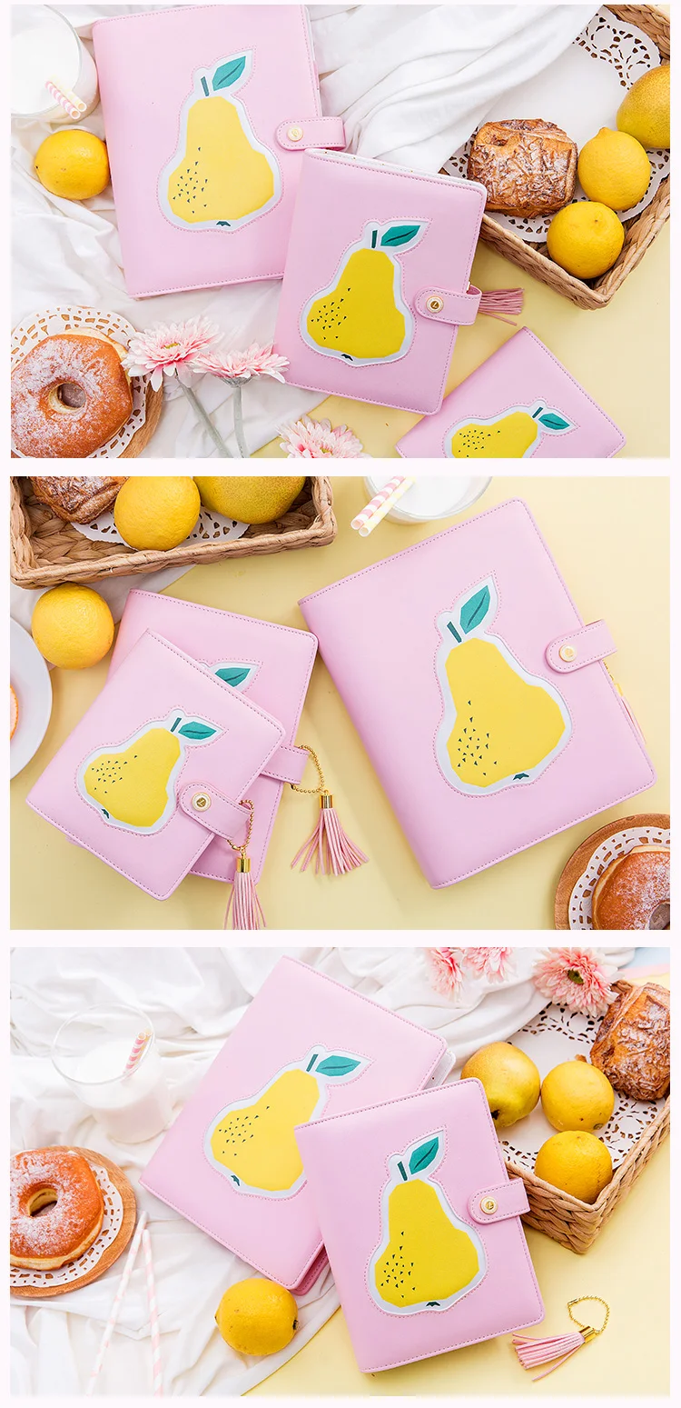 Lovedoki Pear Notebook A5A6A7 Planner Personal diary book for girls gift Korean kawaii Stationery school supplies