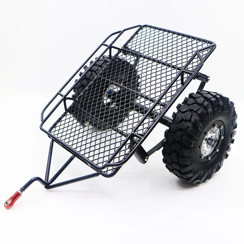 1/10 альпинистский автомобиль модифицированная модель прицепа D90 Scx10 TRX4 DIY металлический маленький прицеп ковш металлическая Ступица колеса