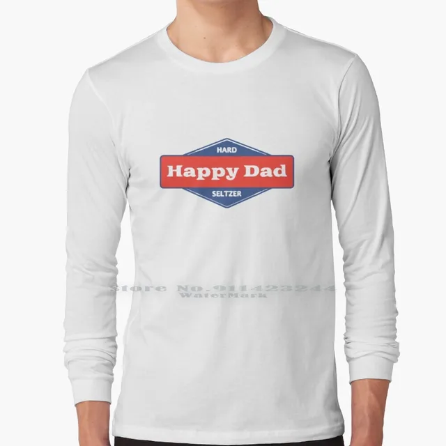 Kaus Happy Dad Seltzer 100% Katun Murni 