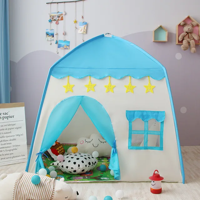 Children's Tent Play House Princess Castle Tent Children Game House Ocean Ball Pool Kids Photography Props Girl Room Decoration 3