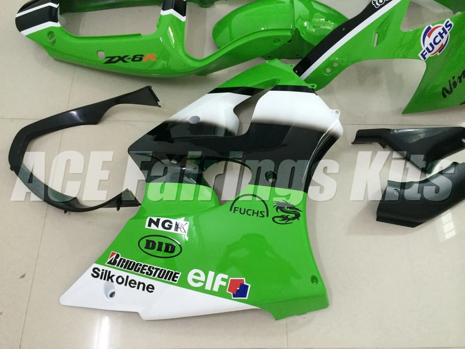 ABS полный обтекатель, пригодный для Kawasaki ZX6R 2000 2001 2002 мотоцикл Обтекатели ZX-6R 00 01 02 Ninja 636 Комплект кузова Горячая