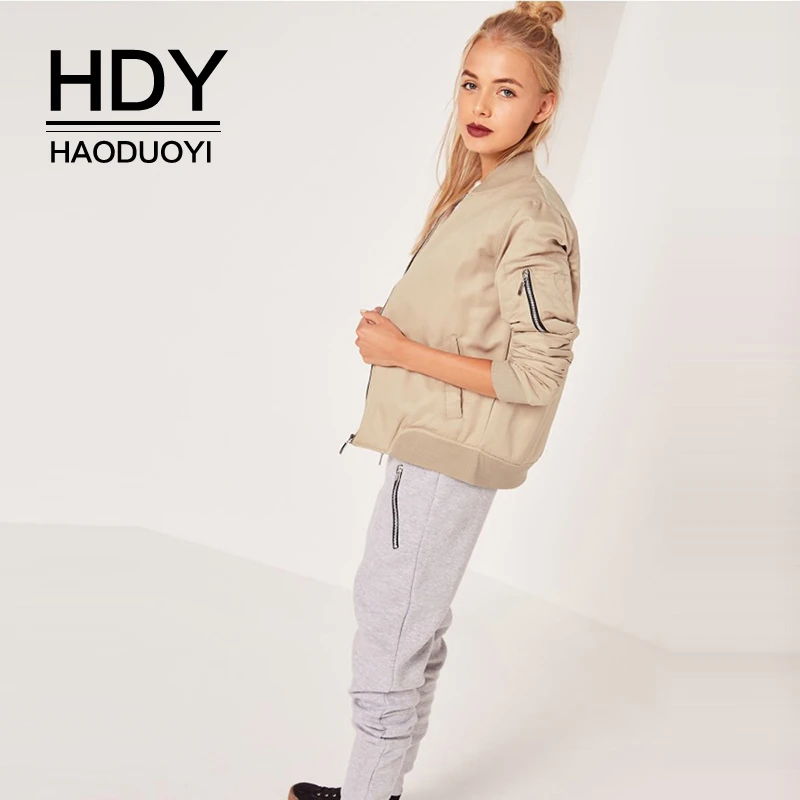 HDY Haoduoyi Новое поступление зимнее женское Свободное пальто с длинным рукавом и