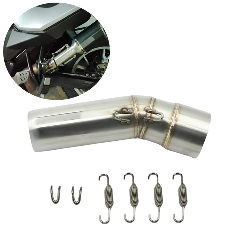 Système Complet de Silencieux en Maille pour Moto, Tuyau de Liaison Avant pour Yamaha MT09, FZ09