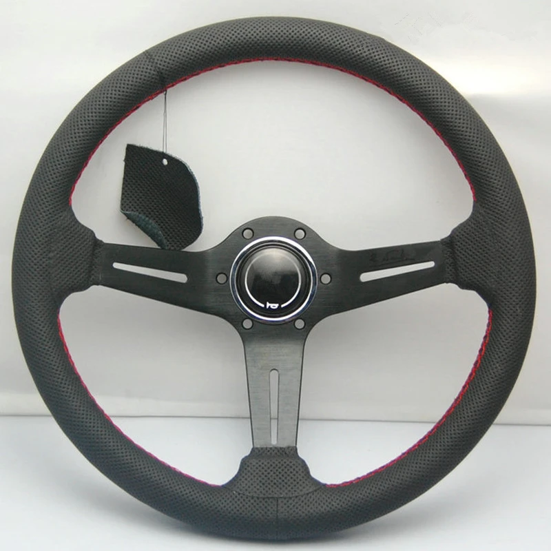 Volante In Pelle Stile Auto/Volante Universale Da 14 Pollici/Accessori Auto Volante Fai Da Te Modificati Per Auto