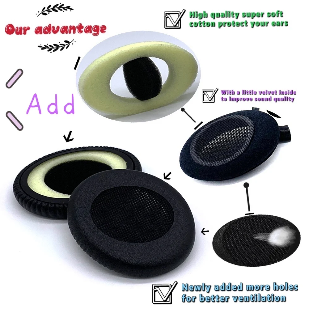 Earpads Velvet for Sennheiser HD2 01 HD2 20S HD2 30I HD2 30G Headset Earmuff Cover Cups Sleeve pillow Repair Parts
