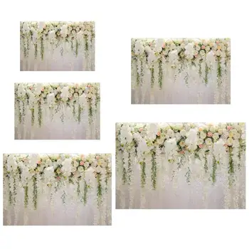 

Wedding Background Beautiful Flowers Bright Color Circle Photo Studio Backdrop Cloth Household Photographic Props Party Decorate