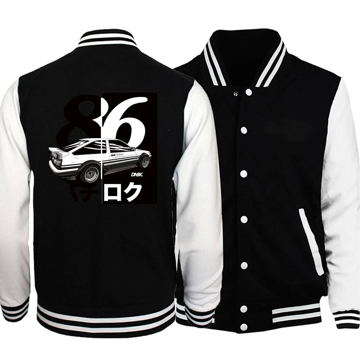 

AE86 Initial D Homme Streetwear Coat Men Print Drift Baseball Uniform Coats Japanese Anime Harajuku Bomber Jacket Tracksuits