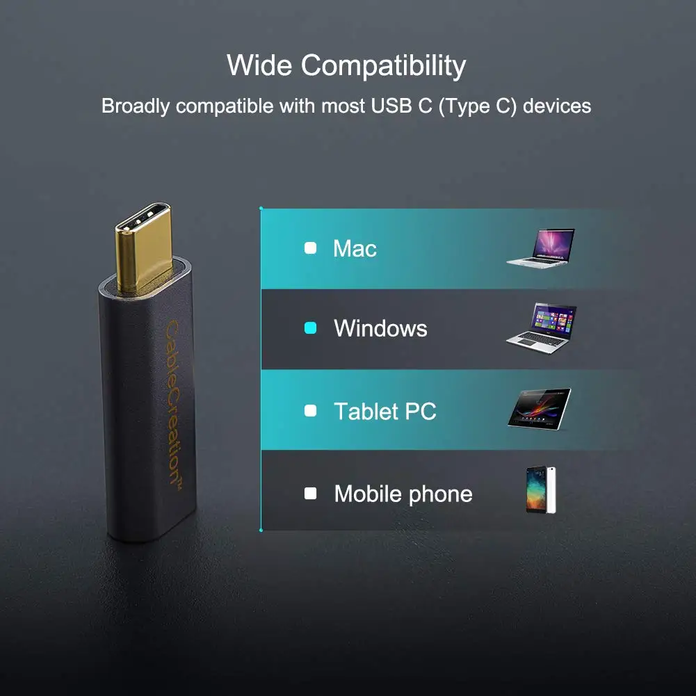 Type C адаптер «Папа-мама», USB 3,1 type C удлинитель Конвертор 10 Гбит/с, совместимый MacBook Pro, samsung DeX станция