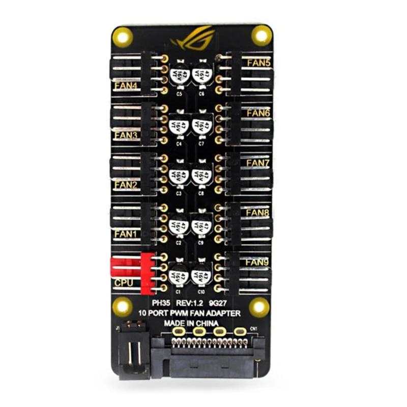 10Port 4Pin PWM Cooler Fan HUB Splitter Power Extension for Desktop PC CPU Fans Speed Controller Adapter SATA15Pin | Компьютеры и офис