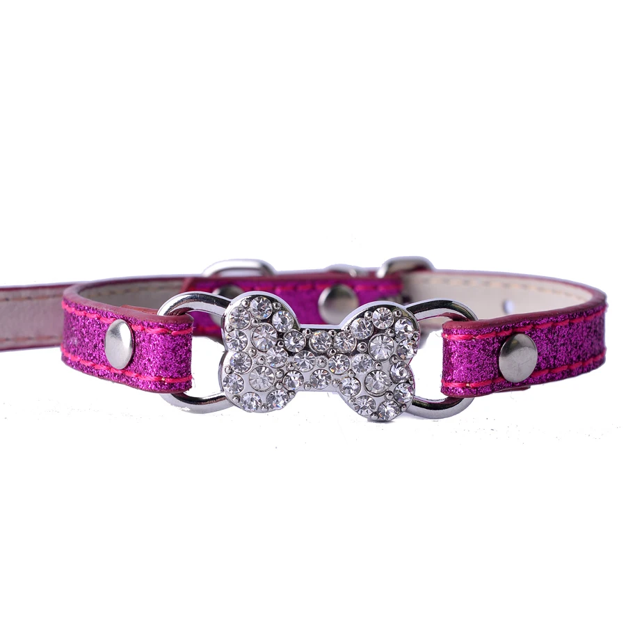 5Colors Pu Leather Cat Collars Rhinestones Bowknot Charm Pet Puppy Neck Strap Adjustable 8-11'' Cat Supplies 5Colors Pu Leather Cat Collars Rhinestones Bowknot Charm Pet Puppy Neck Strap Adjustable 8-11'' Cat Supplies