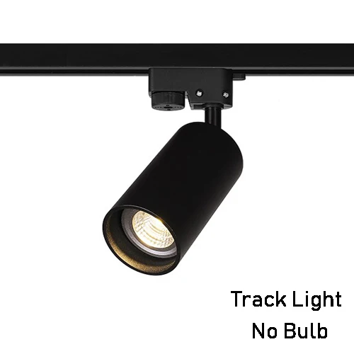 GU10 bulb LED Track Light Spot Light Ceiling Mounted Rail Track Lamp Decorative Led spotlight Track Lighting for Shop - Испускаемый цвет: track light-black