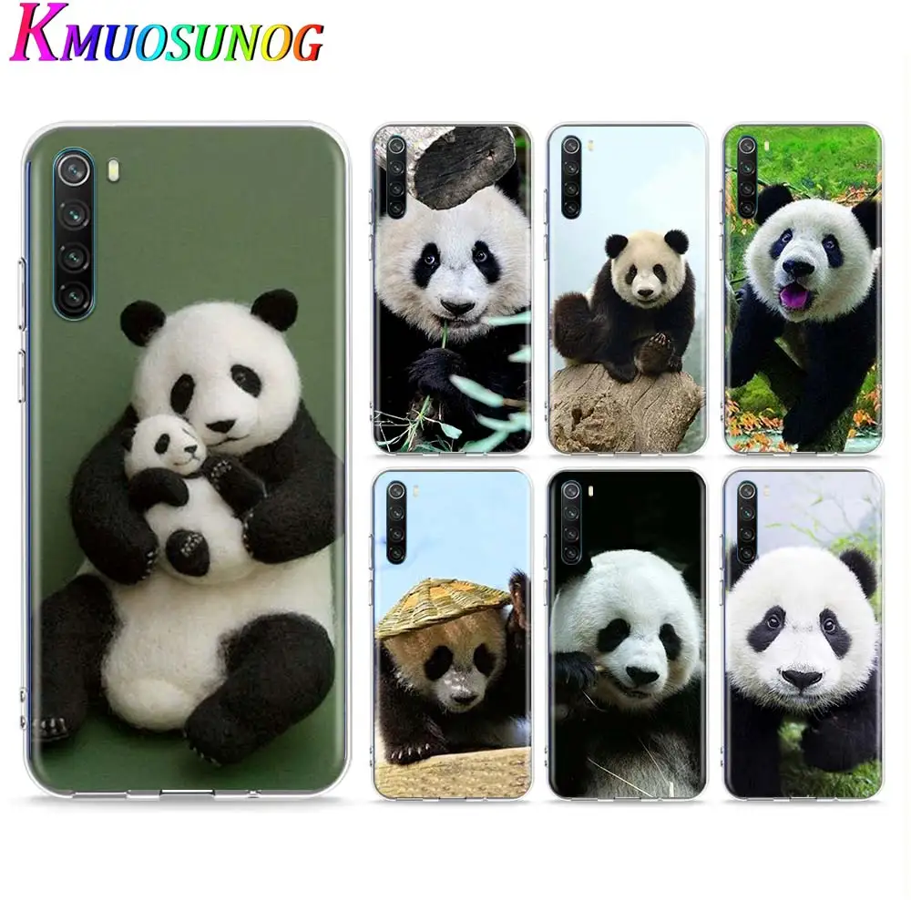 

Transparent Soft TPU Cover Chinese Panda in winter For Xiaomi Redmi Note 9 9S Pro Max 8T 8 7 6 5 Pro 5A 4X Phone Case