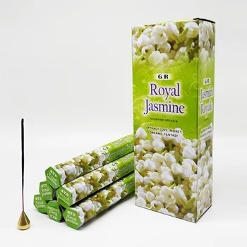 

F India Natural Incense Sticks Royal Jasmine Handmade Sitck Incense for Healty Room Essential Home Aroma Ceremony Buddha Incense
