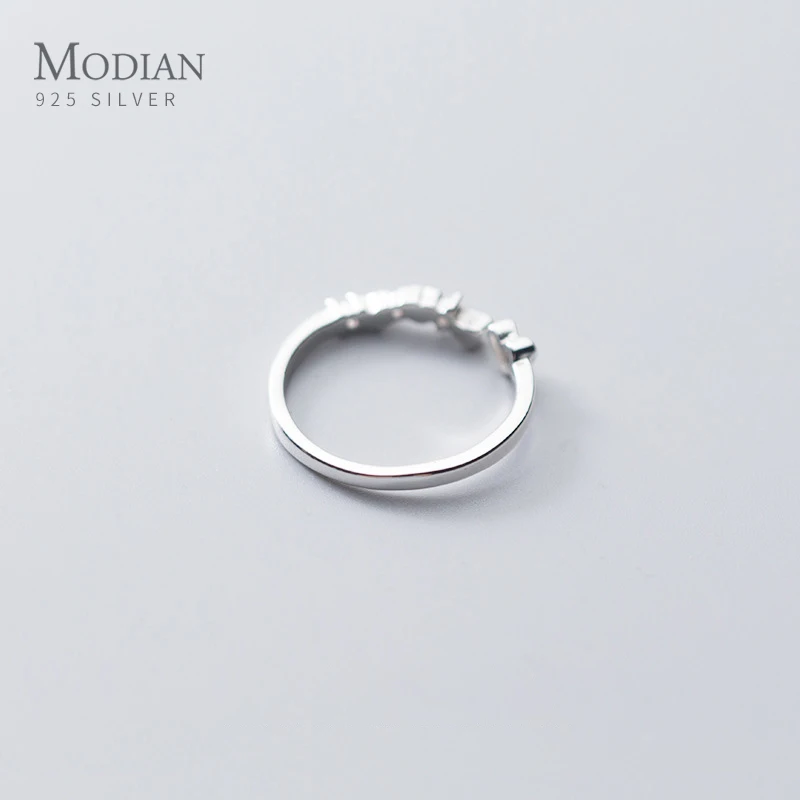 Modian прозрачными камнями простой &quotлюбящим сердцем&quot открытие Бесплатная