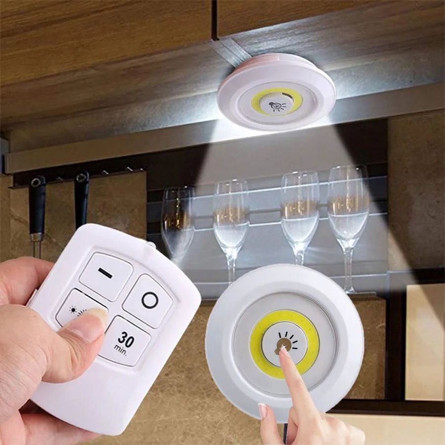 buy Thrisdar Wireless 3W Dimmable Night Light Kitchen Cupboard Wardrobe Under Cabinet Light Aisle Corridor Stair Night Lamps