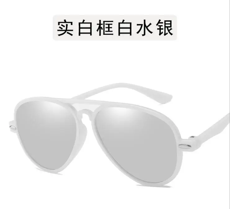 Модные солнцезащитные очки для мальчиков, детские солнцезащитные очки в авиационном стиле, фирменный дизайн, очки с защитой от ультрафиолета Oculos De Sol Gafas