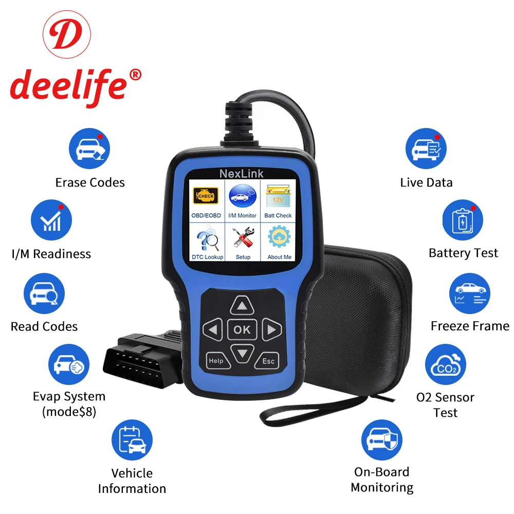 Deelife OBD2 сканер ODB2 автомобильный диагностический инструмент Авто OBD 2 Сканирование профессиональный автомобильный код ридер для ODB II самодиа... Deelife OBD2 сканер ODB2 автомобильный диагностический инструмент Авто OBD 2 Сканирование профессиональный автомобильный код ридер для ODB II самодиа...