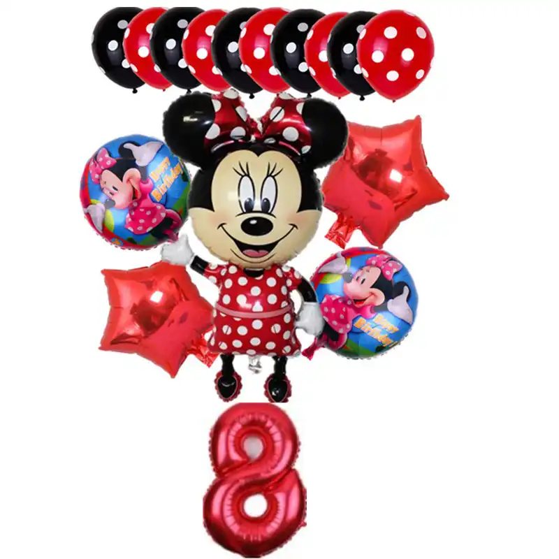 16 шт. большой Микки Минни Маус набор воздушных шаров мультфильм Фольга Воздушный шар для вечеринки на день рождения Дети 30 дюймов номер украшения Классические игрушки подарок