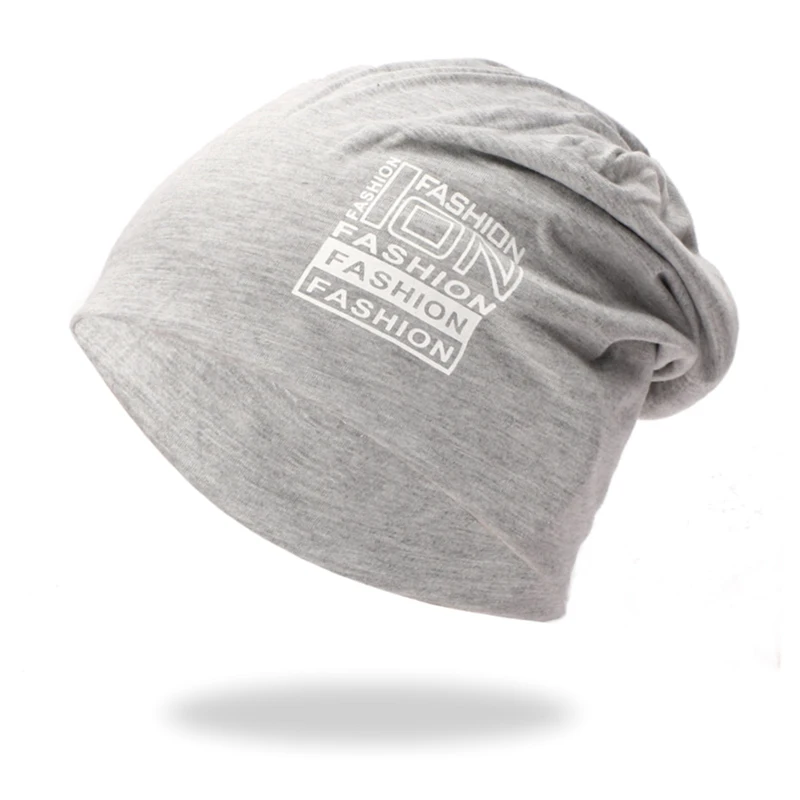Шапка бини для мужчин и женщин с буквенным принтом, Вязаная хлопковая шапка, головной убор, уличная Осенняя зимняя одежда, аксессуары ZL07