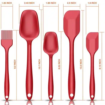 

Food Grade Silicone Cooking Utensils Set Non-stick Spatula Set Cookie Pastry Scraper Cake Baking Spatula Silicone Kitchen Tools