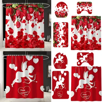 

2019 High Quality Colorful Carpet Doormats Decor Shower Curtain and Rugs Bath Mat Bathroom Support Wholesale Dropshipping