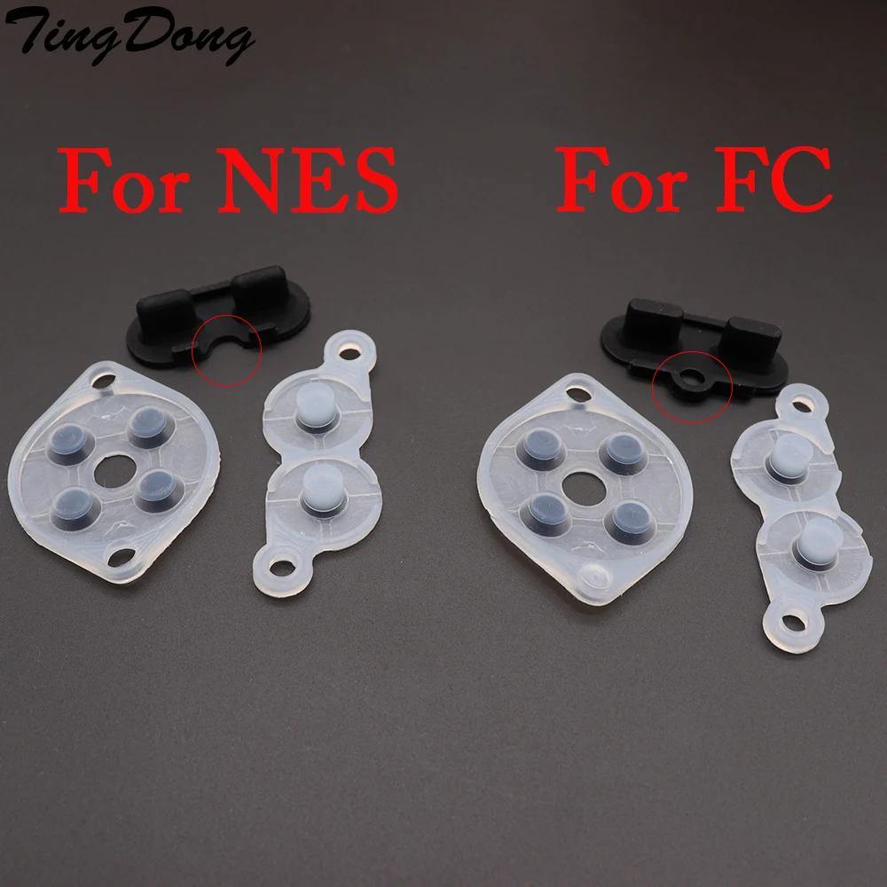 Резиновые запасные части TingDong для контроллера NES FC PC Joy Pad силиконовая резиновая