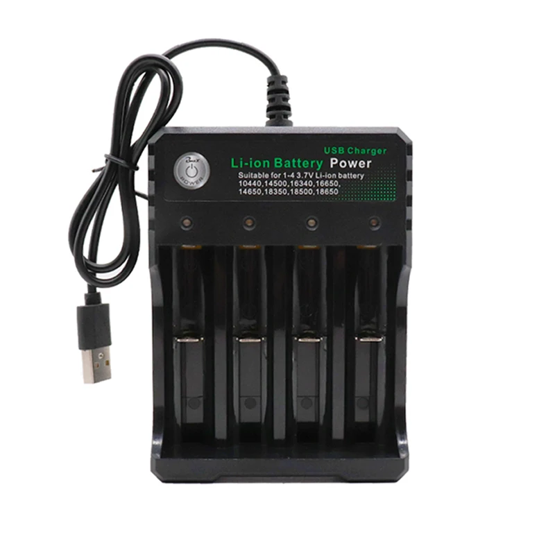 NCR18650B 3,7 v 3400 mah 18650 литиевая аккумуляторная батарея фонарик батареи и USB зарядное устройство - Цвет: Зеленый