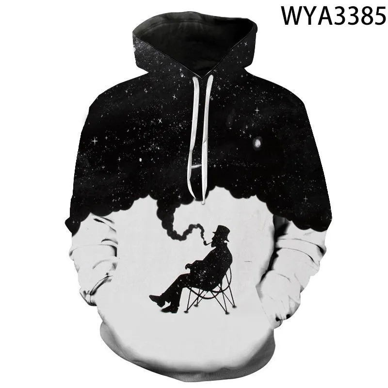 

3D Printed Spring And Fall Sweatshirts Casual Smoke Men Women Children Hoodies Pullover Fashion Boy Girl Kids Streetwear Tops