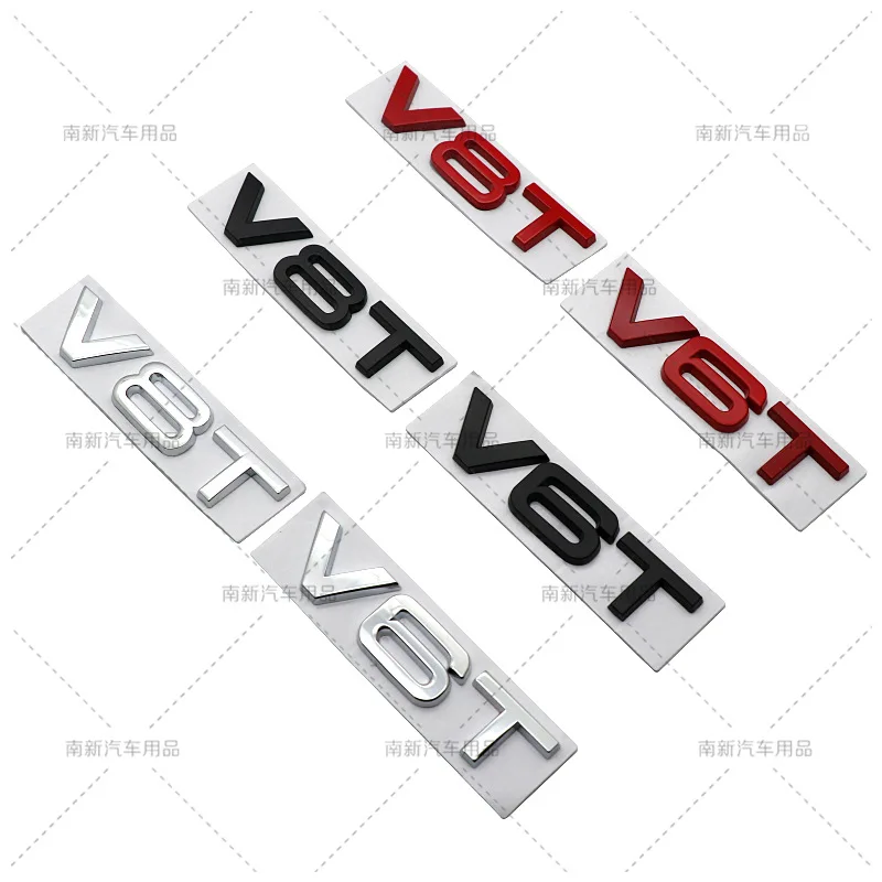 Подходит для Audi V6T V8T металлический логотип для автомобиля A4LA6LS7Q5Q3 излучающее крутое модифицированное крыло наклейки на бампер