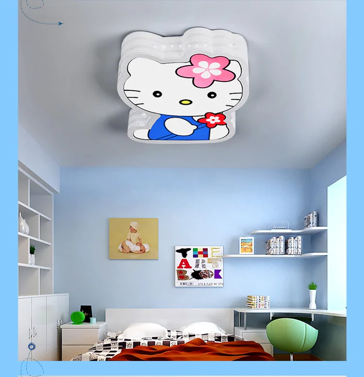 

Modern LED Hello Kitty Cat Ceiling Lights Fixture Children Kids Bed Room Living Room Ceiling Lamps Home Indoor Lighting