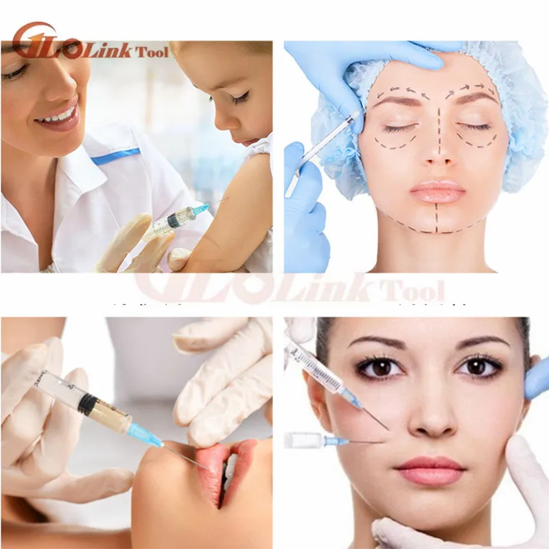Painless small needle painless beauty ultrafine 30G * 4mm, 32G x 4mm, 32G x 13mm syringes Korean Needles Eyelid Tools 100pcs reusable syringe liquid syringe dispensing needle syringe glue tool surgical needle tool eyelid tools