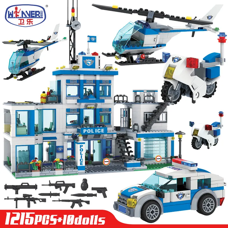 Winer SWAT City Police Station Building Blocks